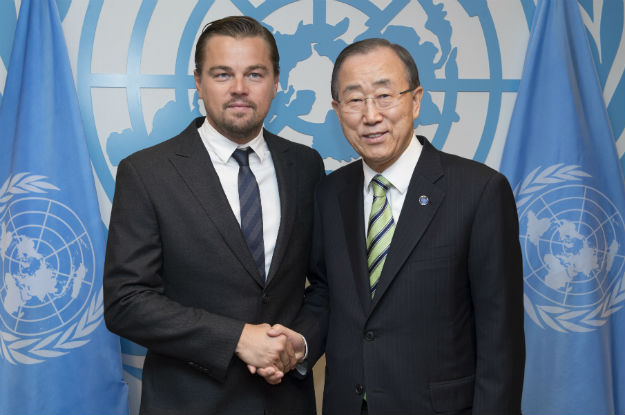 6celebridades leonardo-dicaprio-ban-ki-moon-onu 2