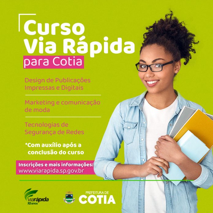 Vagas limitadas: Inscrições abertas para cursos Via Rápida, em parceria com o Senac