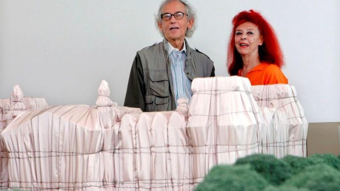 Christo e a mulher Jeanne-Claude