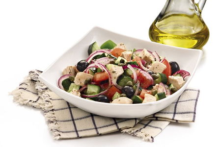 Farofa de final de ano, Salada Grega e Folhado de Sardinha