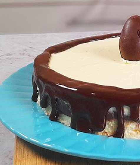 Torta de Sorvete com recheio de Creme de Avelã Zero Açúcar