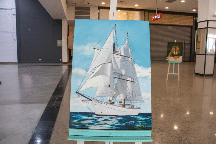 Artista no Shopping