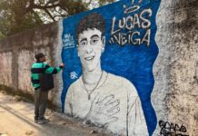 Homenagem a Lucas Veiga une arte urbana, memória e conscientização na Granja Viana